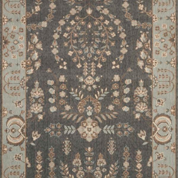 Nourison GRAND PARTERRE SAROUK PT02 GRAPHITE RUNNER BROADLOOM CARPET