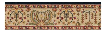 Nourison GRAND PARTERRE SAROUK PT02 MIDNIGHT BORDER BROADLOOM CARPET