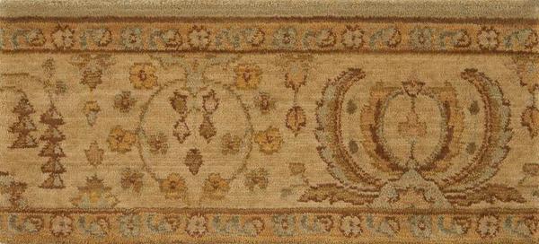 Nourison GRAND PARTERRE SAROUK PT02 QUARRY BORDER BROADLOOM CARPET