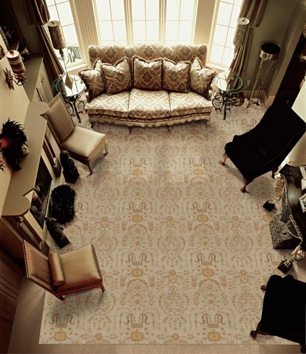 Nourison GRAND PARTERRE SAROUK PT02 QUARRY BROADLOOM BROADLOOM CARPET