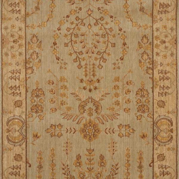 Nourison GRAND PARTERRE SAROUK PT02 QUARRY RUNNER BROADLOOM CARPET