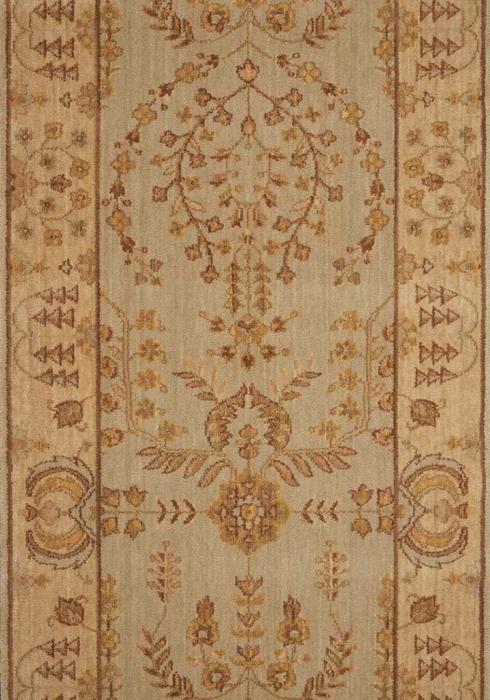 nourison GRAND PARTERRE SAROUK PT02 QUARRY RUNNER BROADLOOM CARPET
