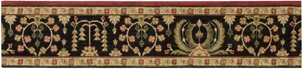 Nourison GRAND PARTERRE SAROUK PT02 RUST BORDER BROADLOOM CARPET