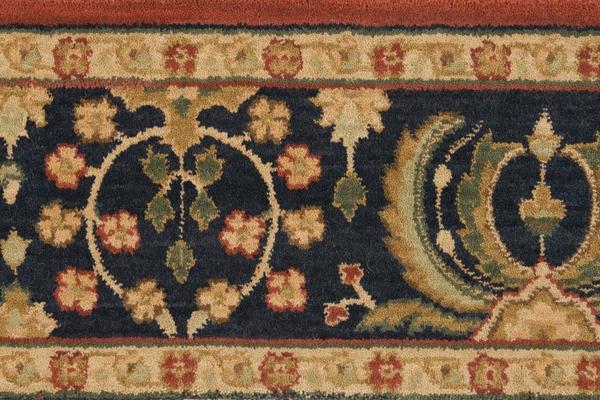 nourison GRAND PARTERRE SAROUK PT02 RUST BORDER BROADLOOM CARPET