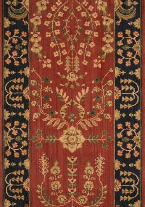 nourison GRAND PARTERRE SAROUK PT02 RUST RUNNER BROADLOOM CARPET