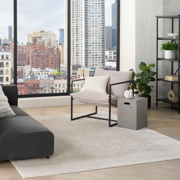 Nourison Grand Street Ivory Beige Indoor Only Abstract Rug GRN03