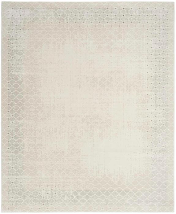 Nourison Grand Street Ivory Indoor Only Geometric Rug GRN01