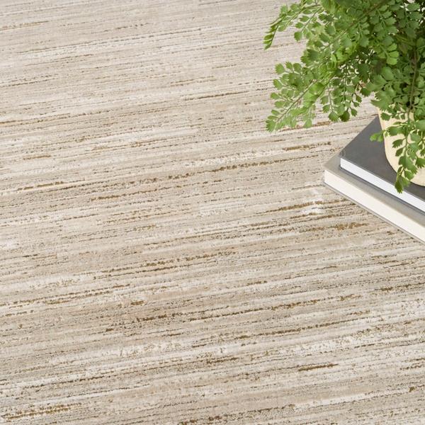 Nourison Grand Street Ivory Taupe Indoor Only Abstract Rug GRN04