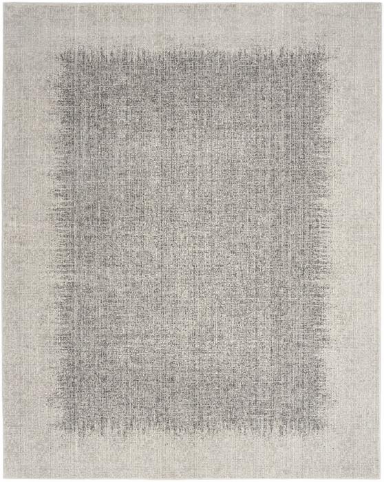 Nourison Grand Street Light Grey Indoor Only Abstract Rug GRN03