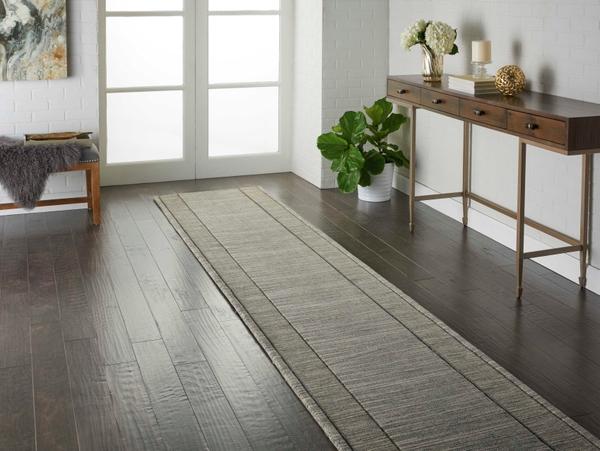 Nourison GRAND TEXTURES PT44 GREY STONE RUNNER BROADLOOM CARPET