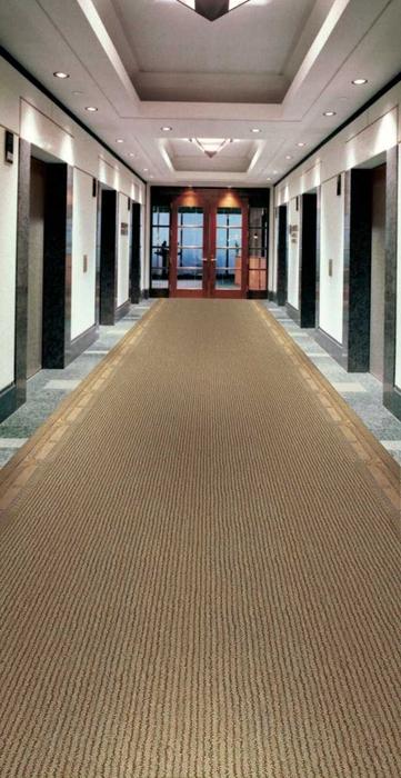 Nourison GRAND VELVET PT98 AQUA/BROWN BROADLOOM CARPET