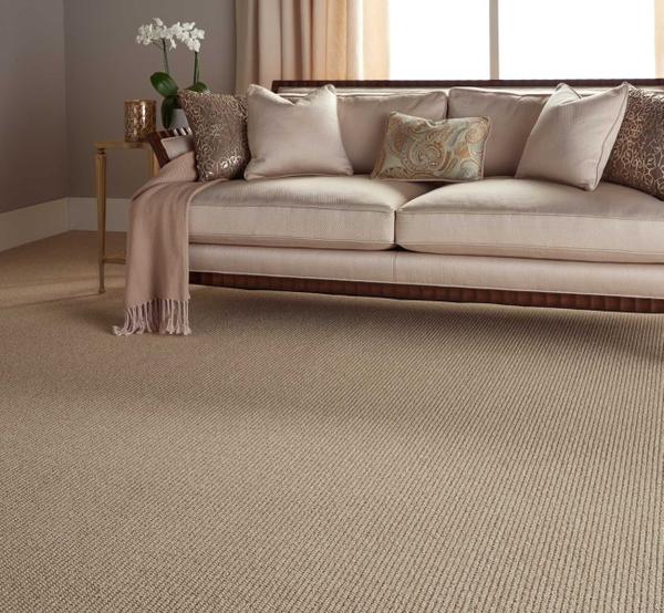 nourison HAMILTON RIB HAMLR OATMEAL BROADLOOM CARPET