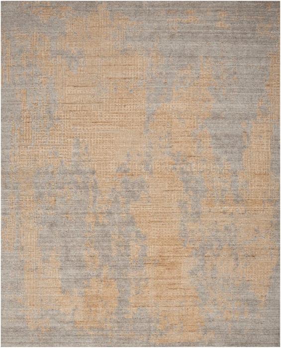 Nourison Harmony Grey Gold Indoor Only Abstract Rug HAY05 Home