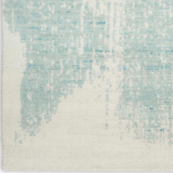 nourison Harmony Ivory Aqua Indoor only Abstract Rug HAY02 Home