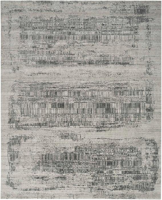 Nourison Harmony Ivory Charcoal Indoor Only Abstract Rug HAY01 Home