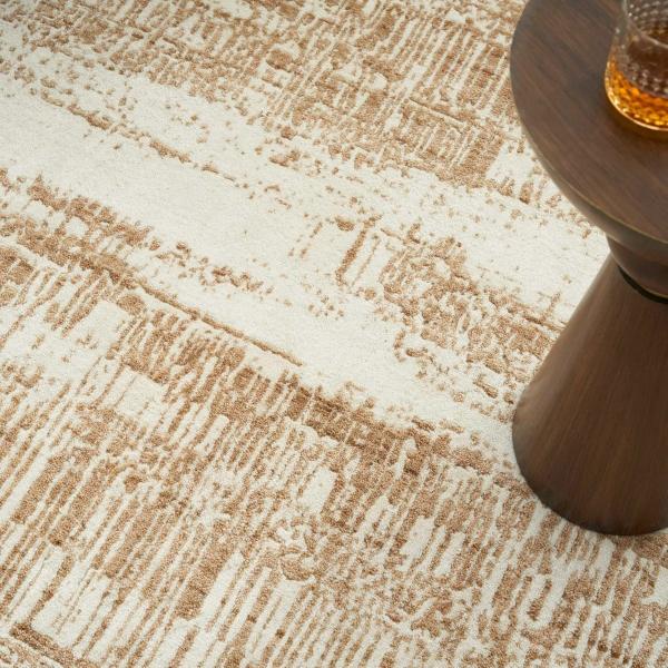 Nourison Harmony Ivory Gold Indoor Only Abstract Rug HAY01 Home