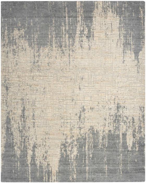 Nourison Harmony Slate Beige Indoor Only Abstract Rug HAY03 Home