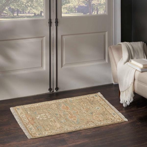 Nourison Heritage Vine Charcoal Indoor Only Persian Rug HTV04