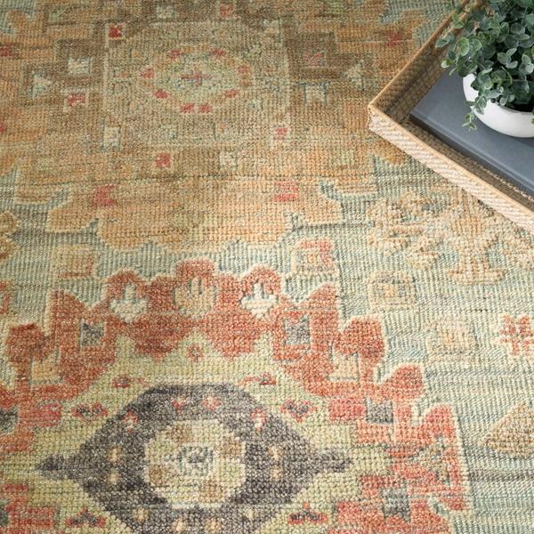 Nourison Heritage Vine Light Blue Indoor Only Persian Rug HTV02