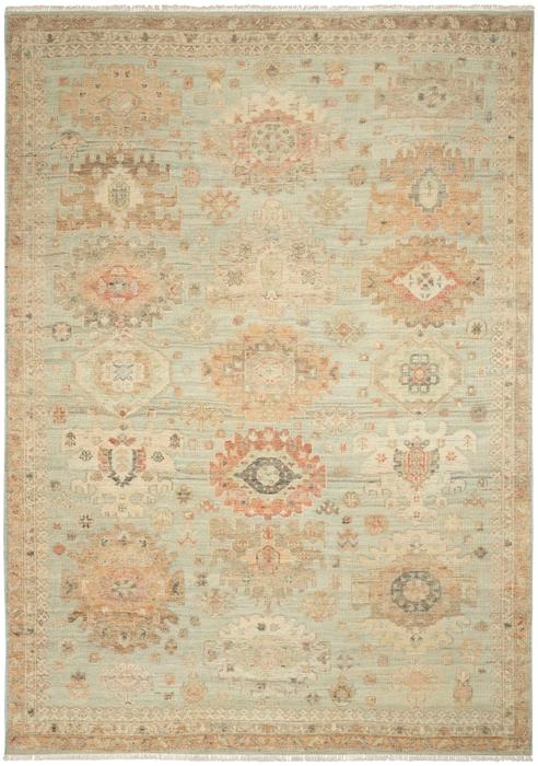 Nourison Heritage Vine Light Blue Indoor Only Persian Rug HTV02