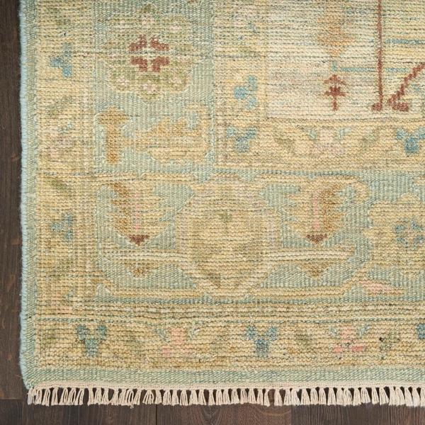 Nourison Heritage Vine Light Blue Indoor Only Persian Rug HTV03