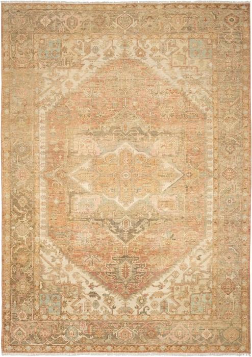 Nourison Heritage Vine Rust Indoor Only Persian Rug HTV06