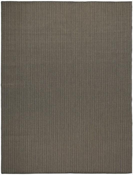Nourison Horizon Indoor/Outdoor Charcoal Indoor/Outdoor Chevron Rug HOZ02