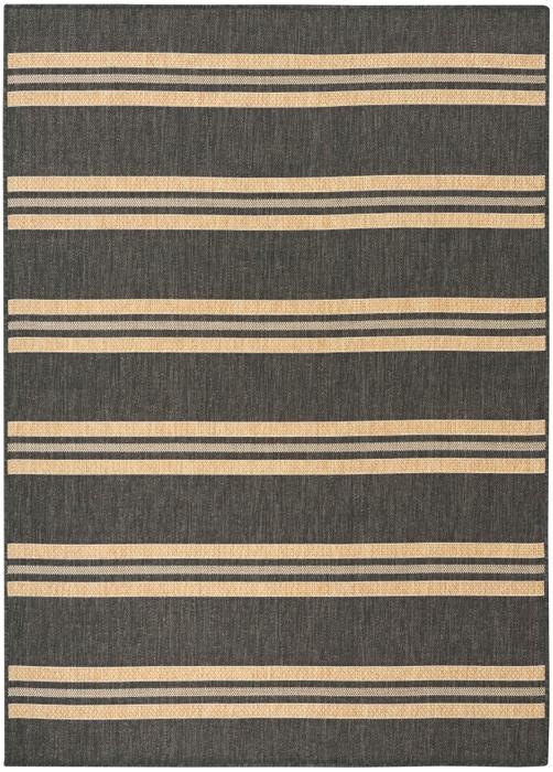 Nourison Horizon Indoor/Outdoor Charcoal Indoor/Outdoor Geometric Rug HOZ05