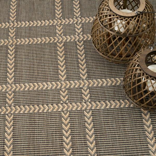Nourison Horizon Indoor/Outdoor Charcoal Indoor/Outdoor Geometric Rug HOZ04