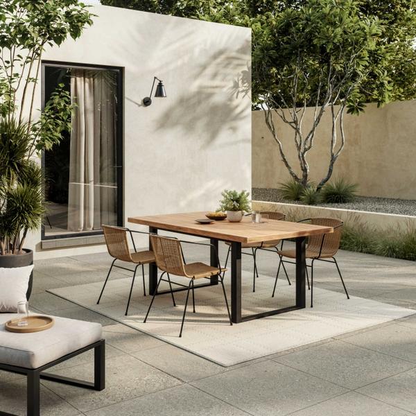 Nourison Horizon Indoor/Outdoor Grey Indoor/Outdoor Geometric Rug HOZ04