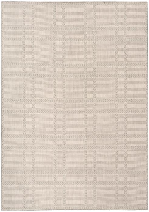 Nourison Horizon Indoor/Outdoor Grey Indoor/Outdoor Geometric Rug HOZ04