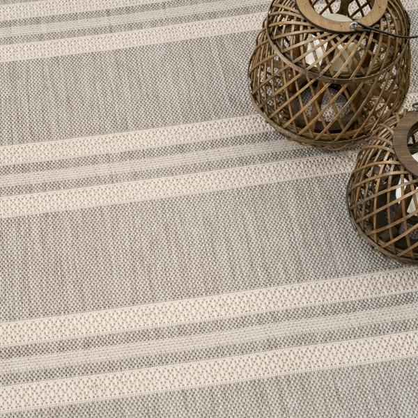 Nourison Horizon Indoor/Outdoor Grey Indoor/Outdoor Geometric Rug HOZ05