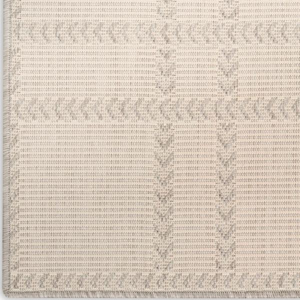 nourison Horizon Indoor/Outdoor Grey Indoor/Outdoor Geometric Rug HOZ04