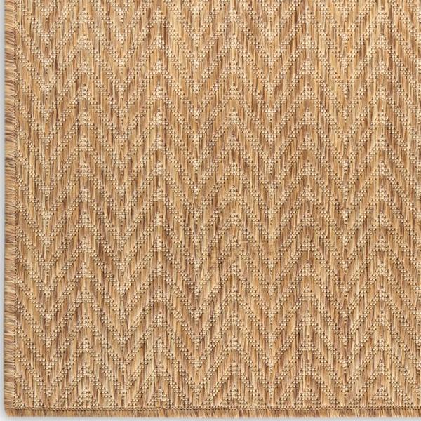 nourison Horizon Indoor/Outdoor Natural Indoor/Outdoor Chevron Rug HOZ02