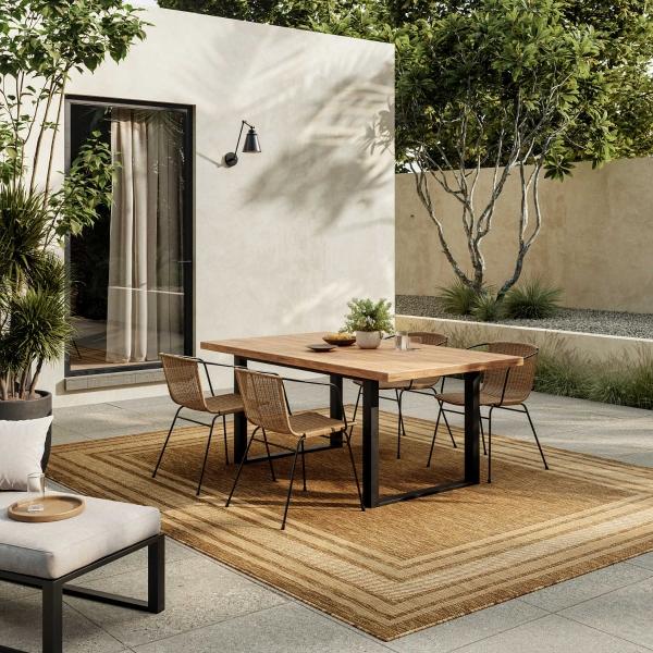 Nourison Horizon Indoor/Outdoor Natural Indoor/Outdoor Geometric Rug HOZ03