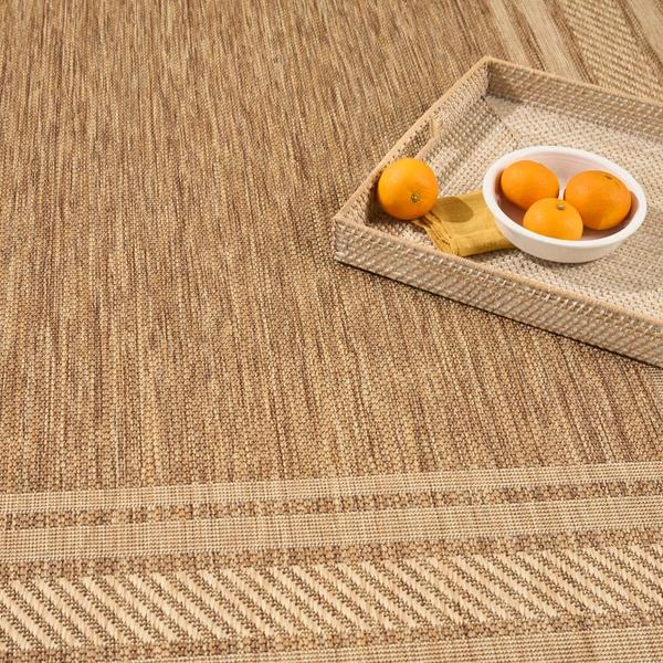 Nourison Horizon Indoor/Outdoor Natural Indoor/Outdoor Geometric Rug HOZ03
