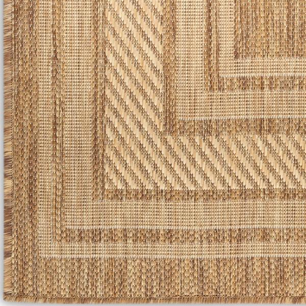 nourison Horizon Indoor/Outdoor Natural Indoor/Outdoor Geometric Rug HOZ03