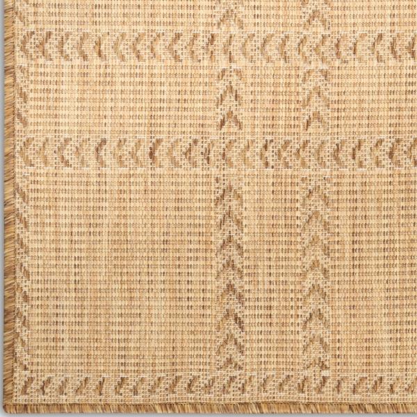 nourison Horizon Indoor/Outdoor Natural Indoor/Outdoor Geometric Rug HOZ04