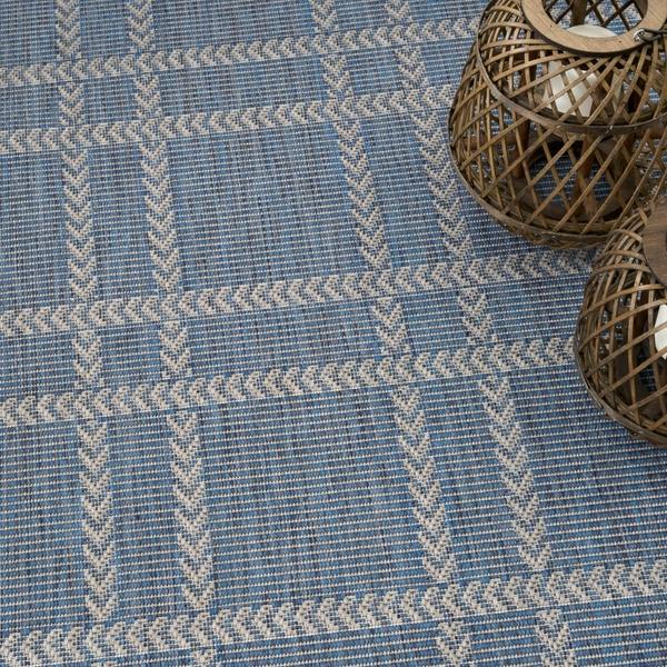 Nourison Horizon Indoor/Outdoor Navy Indoor/Outdoor Geometric Rug HOZ04