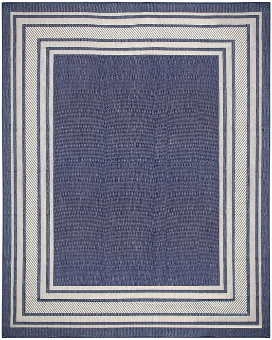 Nourison Horizon Indoor/Outdoor Navy Indoor/Outdoor Geometric Rug HOZ03
