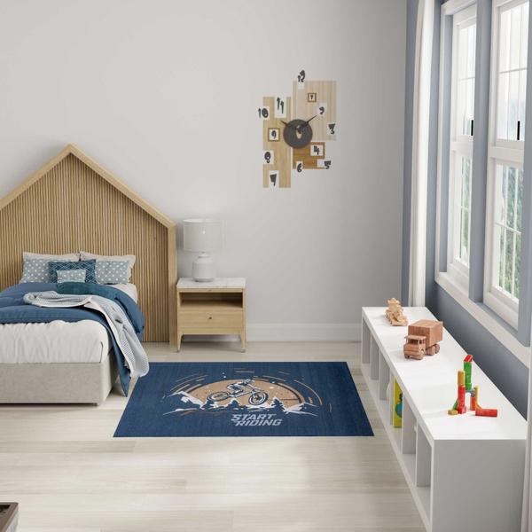 Nourison Imagination Blue Indoor Only Graphic Rug IMA23