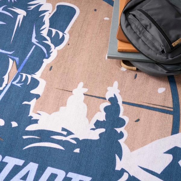 Nourison Imagination Blue Indoor Only Graphic Rug IMA23