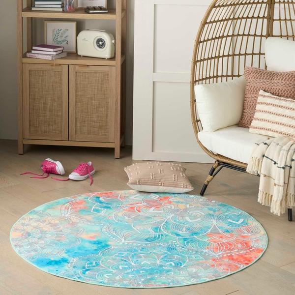 nourison Imagination Multicolor Indoor only Graphic Rug IMA11