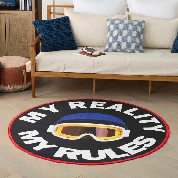 Nourison Imagination Multicolor Indoor Only Graphic Rug IMA24