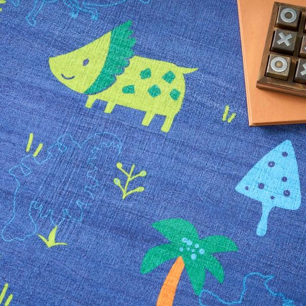 Nourison Imagination Navy Multicolor Indoor Only Graphic Rug IMA16