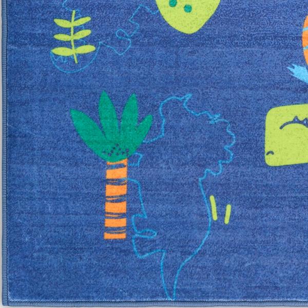 nourison Imagination Navy Multicolor Indoor only Graphic Rug IMA16