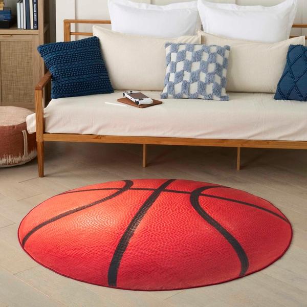 Nourison Imagination Orange Indoor Only Graphic Rug IMA03