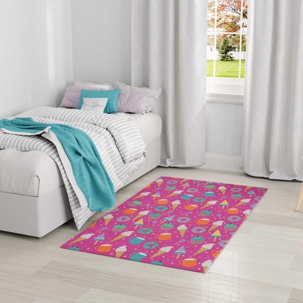 Nourison Imagination Pink Multicolor Indoor Only Graphic Rug IMA19