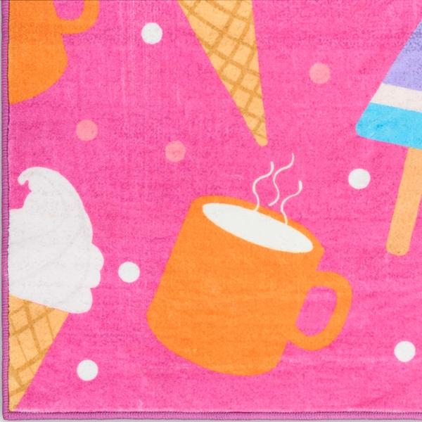 nourison Imagination Pink Multicolor Indoor only Graphic Rug IMA19