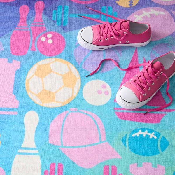 Nourison Imagination Purple Indoor Only Graphic Rug IMA07